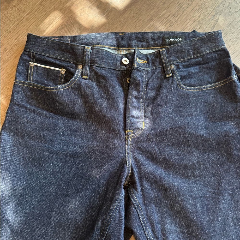 Bonobos Japanese Selvedge Stretch Jeans Indigo Athletic Fit 33/34
